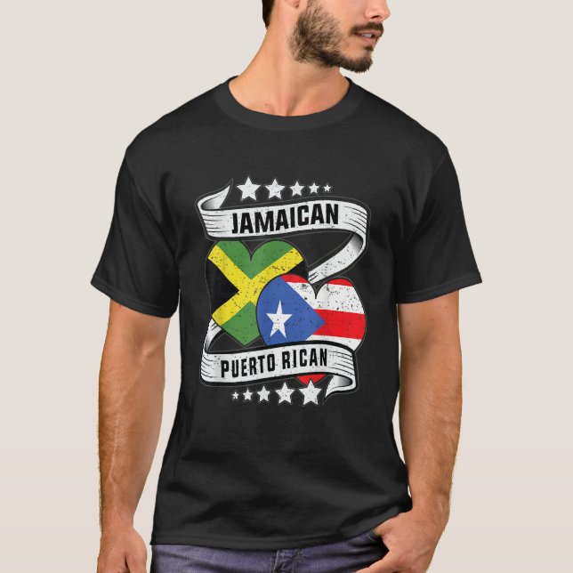 Jamaican puerto rican  Half Puerto rican half Jama T-Shirt (Front)