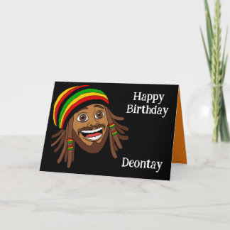 Jamaican Rasta Birthday Card