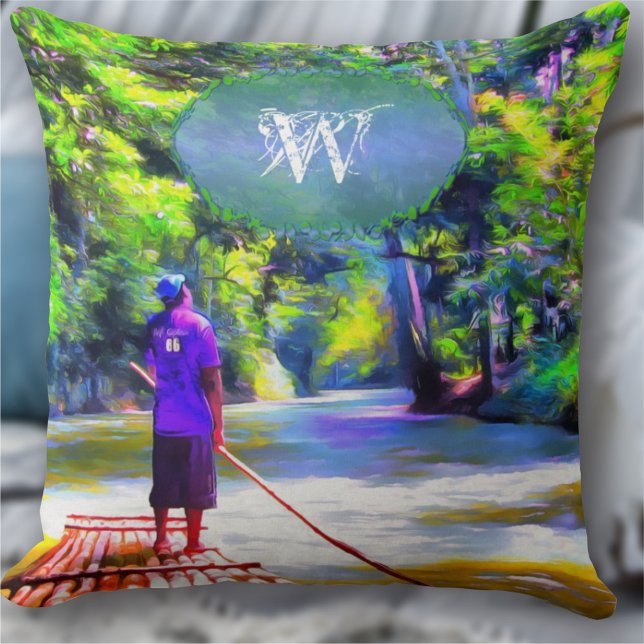 Jamaican River Raft Ride J001 Cushion (Creator Uploaded)