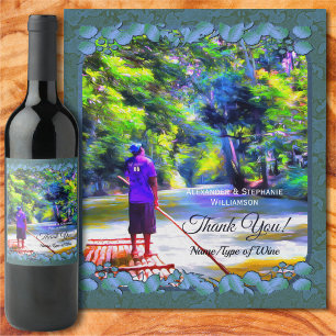 Jamaican River Thank You J001 Wine Label