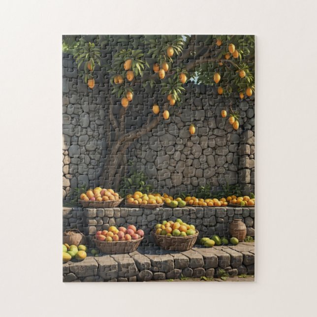 jamaican roadside mango stand jigsaw puzzle (Vertical)