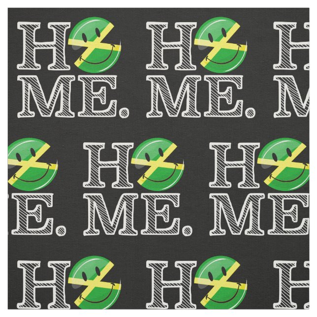 Jamaican Smiling Flag House Warmer Fabric (Swatch)