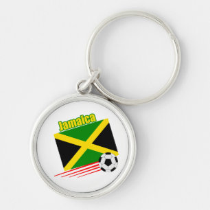 Jamaican Soccer Team Key Ring