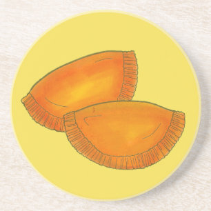 Jamaican Spicy Beef Patty Patties Jamaica Pastry Coaster