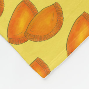 Jamaican Spicy Beef Patty Patties Jamaica Pastry Fleece Blanket