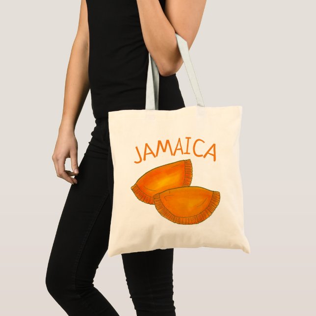 Jamaican Spicy Beef Patty Patties Jamaica Pastry Tote Bag (Front (Product))
