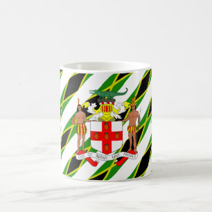 Jamaican stripes flag coffee mug