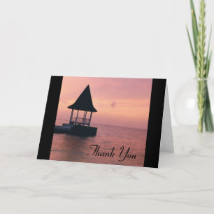 Jamaican Sunset Thank You Card