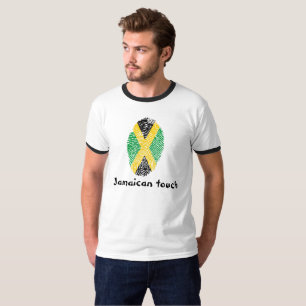 Jamaican touch fingerprint flag T-Shirt