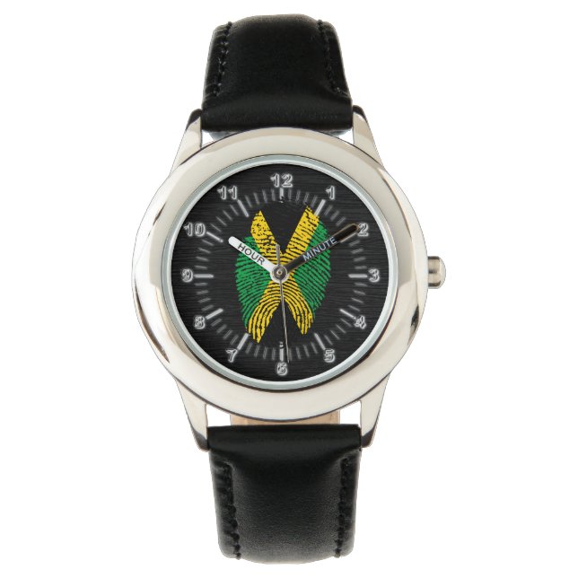 Jamaican touch fingerprint flag watch (Front)