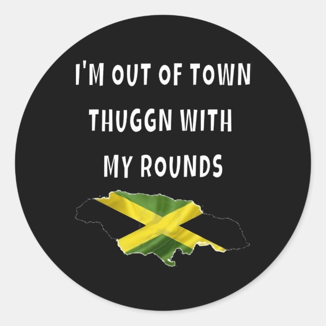 Jamaican Travel Vacation To Jamaica Classic Round Sticker (Front)
