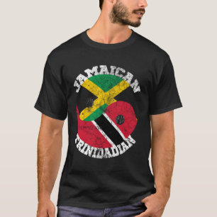Jamaican Trinidadian Flag Trinidad And Jamaica Fla T-Shirt