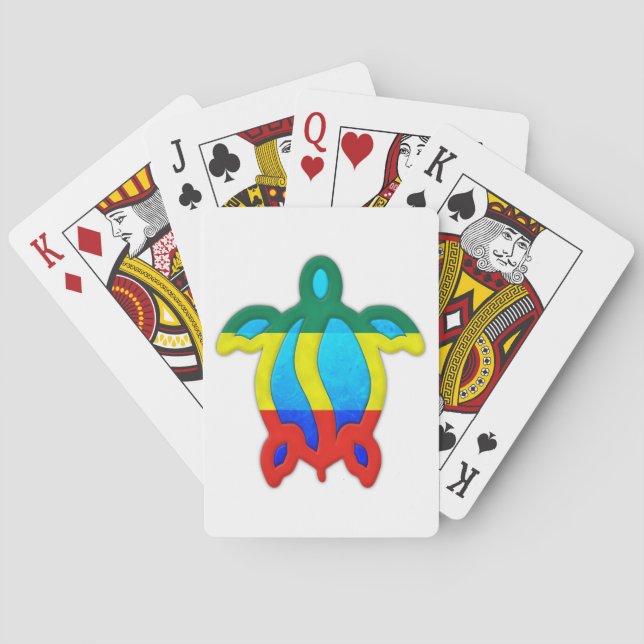 Jamaican Turtle Playing Cards (Back)