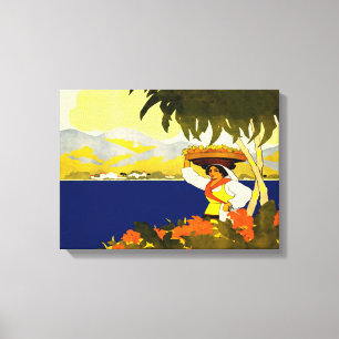 Jamaican woman canvas print