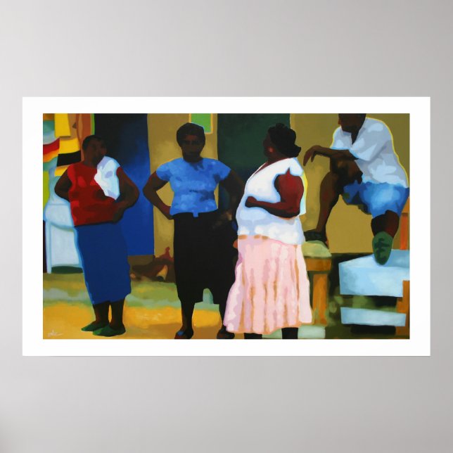 Jamaicans in Negril Poster (Front)