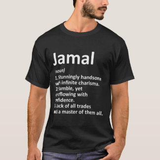 Jamal Definition Personalised Name Funny Birthday  T-Shirt