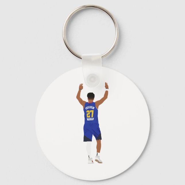 Jamal Murray 3's (denver Nuggets)  Key Ring (Front)