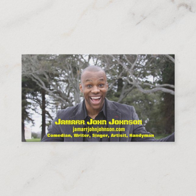 Jamarr John Johnson Business Card (Front)