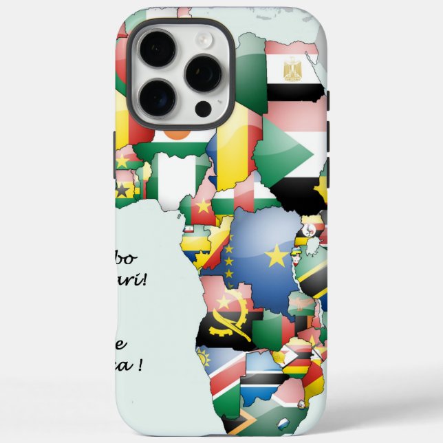 Jambo Habari Africa ! I Love Africa Case-Mate iPhone Case (Back)