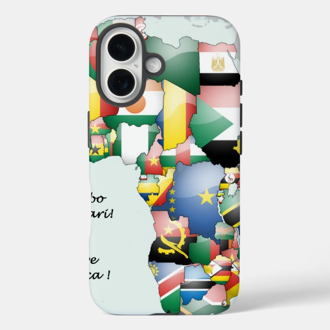 Jambo Habari Africa ! I Love Africa Case-Mate iPhone Case (Back)