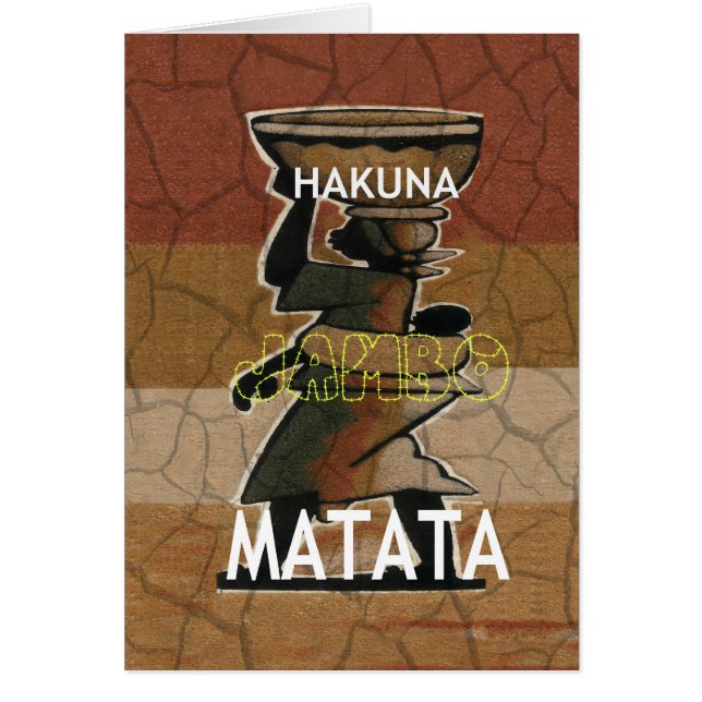 Jambo Habari Hakuna Matata. (Front)