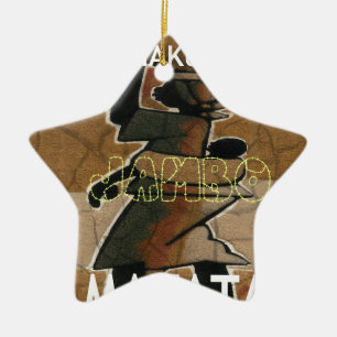 Jambo Habari Hakuna Matata. Ceramic Tree Decoration