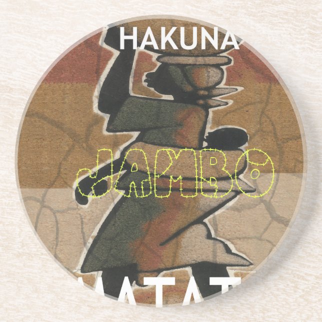 Jambo Habari Hakuna Matata. Coaster (Front)