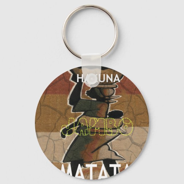 Jambo Habari Hakuna Matata. Key Ring (Front)