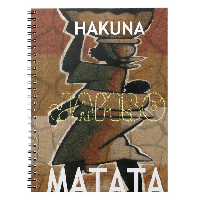 Jambo Habari Hakuna Matata. Notebook (Front)