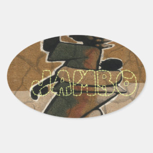 Jambo Habari Hakuna Matata. Oval Sticker