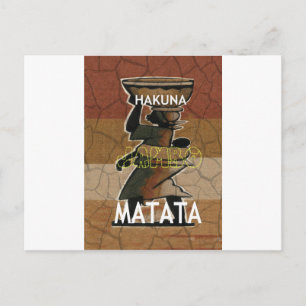 Jambo Habari Hakuna Matata. Postcard
