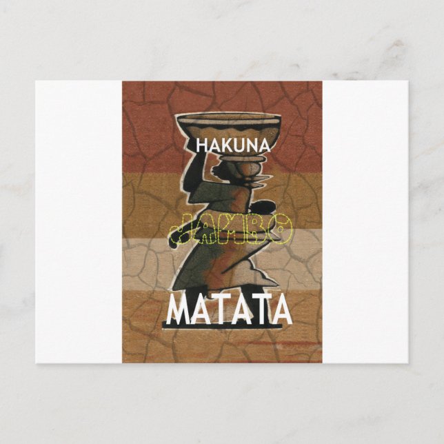Jambo Habari Hakuna Matata. Postcard (Front)