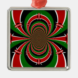 Jambo Habari ! Kenya Hakuna Matata Metal Tree Decoration