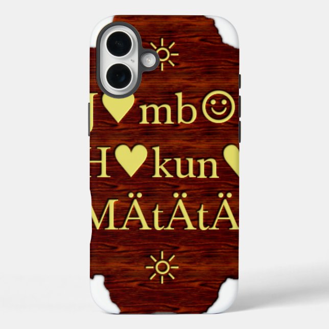 Jambo Hakuna Matata: African Art Print/Graphic Case-Mate iPhone Case (Back)