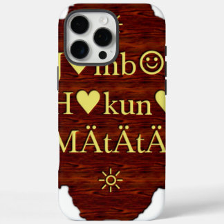 Jambo Hakuna Matata: African Art Print/Graphic iPhone 16 Pro Max Case