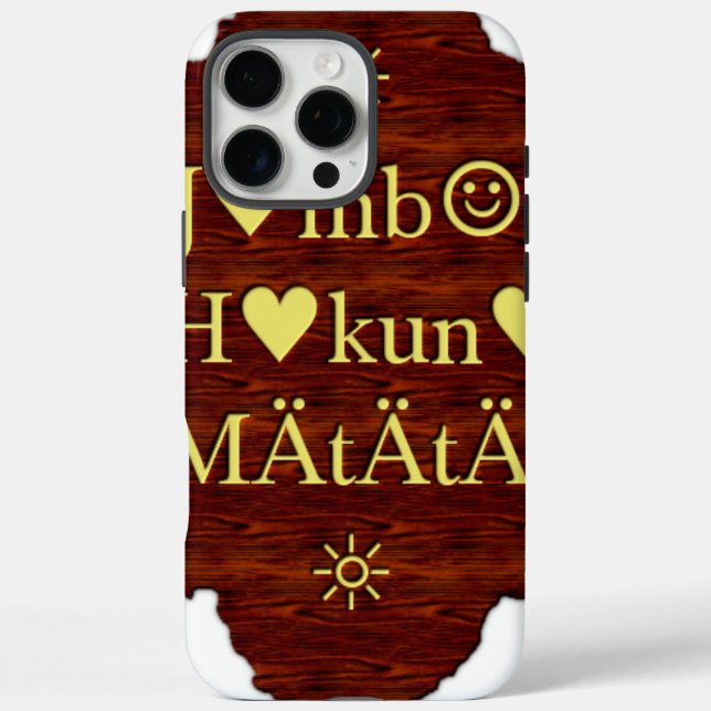 Jambo Hakuna Matata: African Art Print/Graphic Case-Mate iPhone Case (Back)