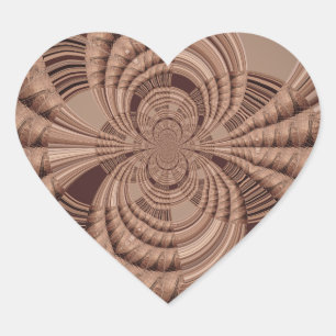 Jambo Hakuna Matata Kenya Giraffe Safari Woven Heart Sticker