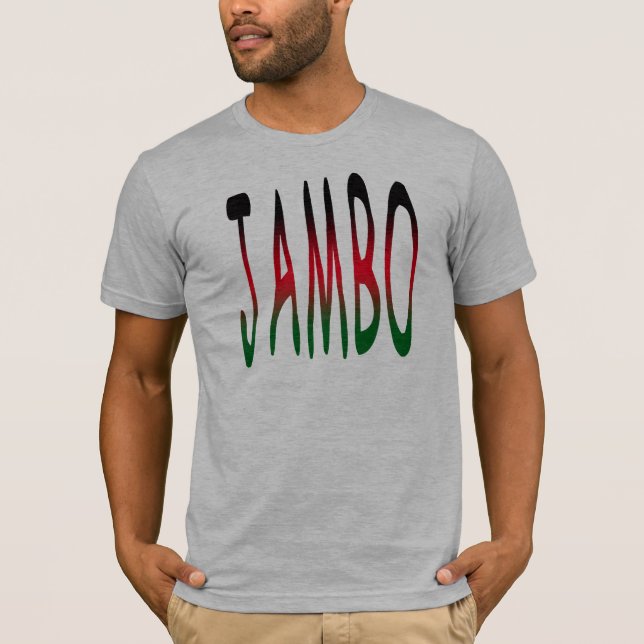 Jambo (hallo - Swahili) T-Shirt (Front)