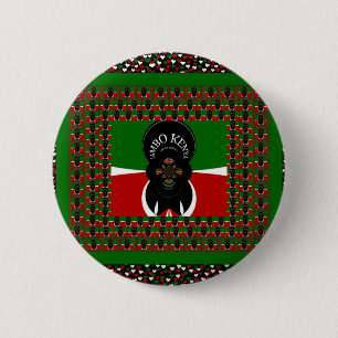 Jambo Kenya Art Print 6 Cm Round Badge