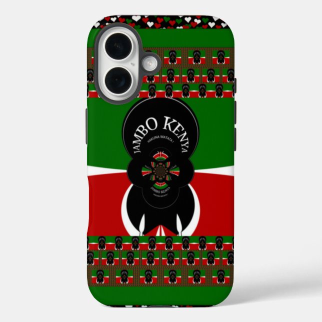 Jambo Kenya Art Print Case-Mate iPhone Case (Back)