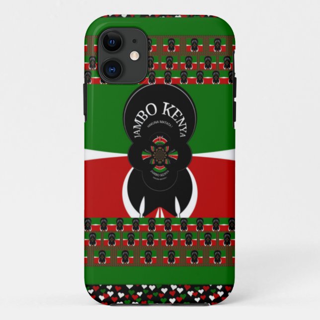 Jambo Kenya Art Print Case-Mate iPhone Case (Back)