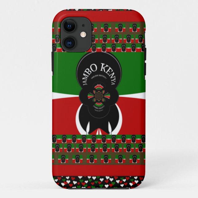 Jambo Kenya Art Print Case-Mate iPhone Case (Back)