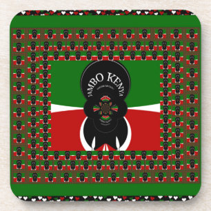 Jambo Kenya Art Print Coaster