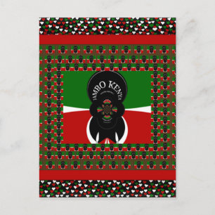 Jambo Kenya Art Print Postcard