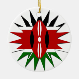 Jambo Kenya Hakuna Matata Ceramic Tree Decoration