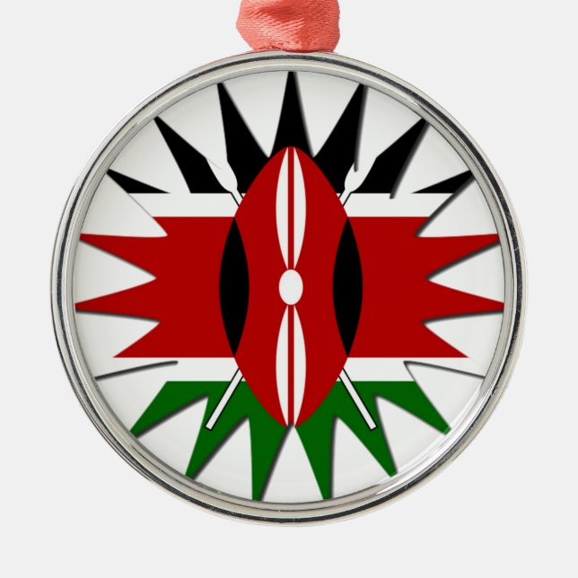 Jambo Kenya Hakuna Matata Metal Tree Decoration (Front)