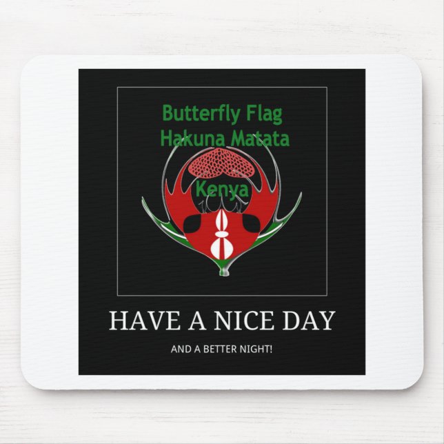 Jambo Kenya Mouse Mat (Front)