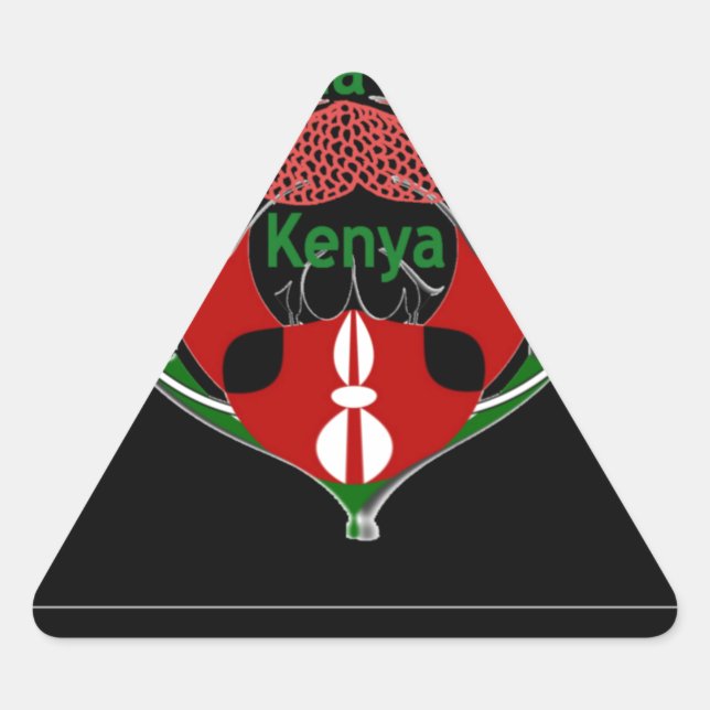 Jambo Kenya Triangle Sticker (Front)
