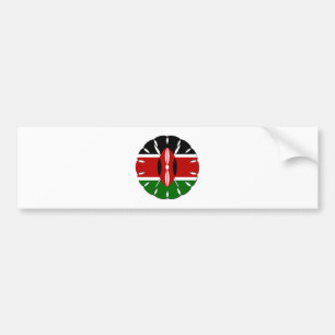 Jambo Kenyan Flag Bumper Sticker