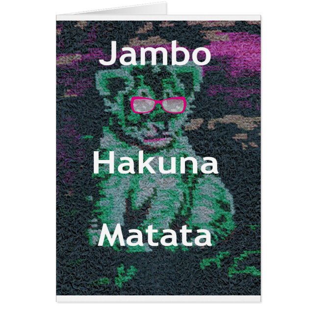 Jambo lion cub hakuna matata (Front)